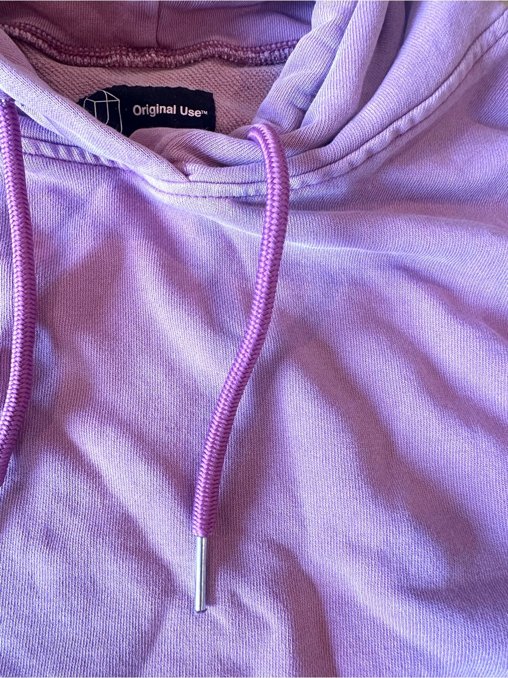 Original Use Lilac Hooded Women's Pullover Sweater